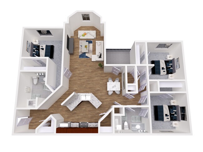 Floorplan - Carrington Park at Stone Terrace Apartments