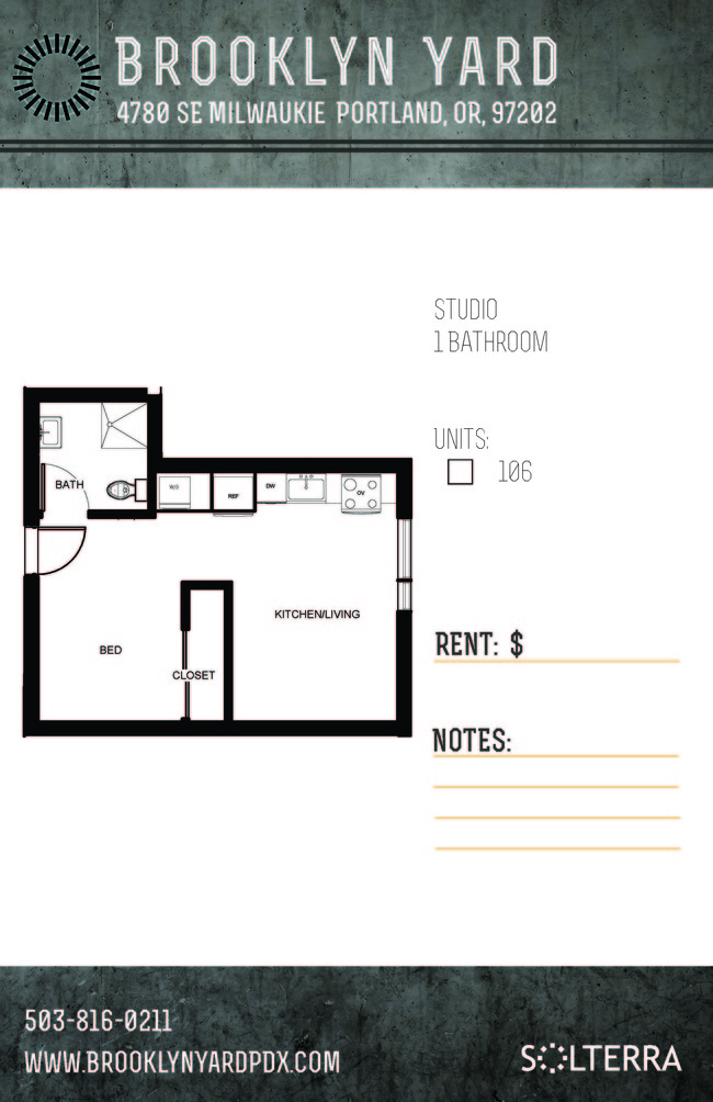 Floorplan - Brooklyn Yard - Stylish, Green Living!