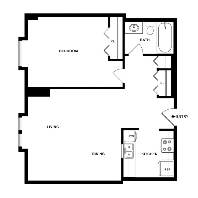 Floorplan - Langham Court Apartments