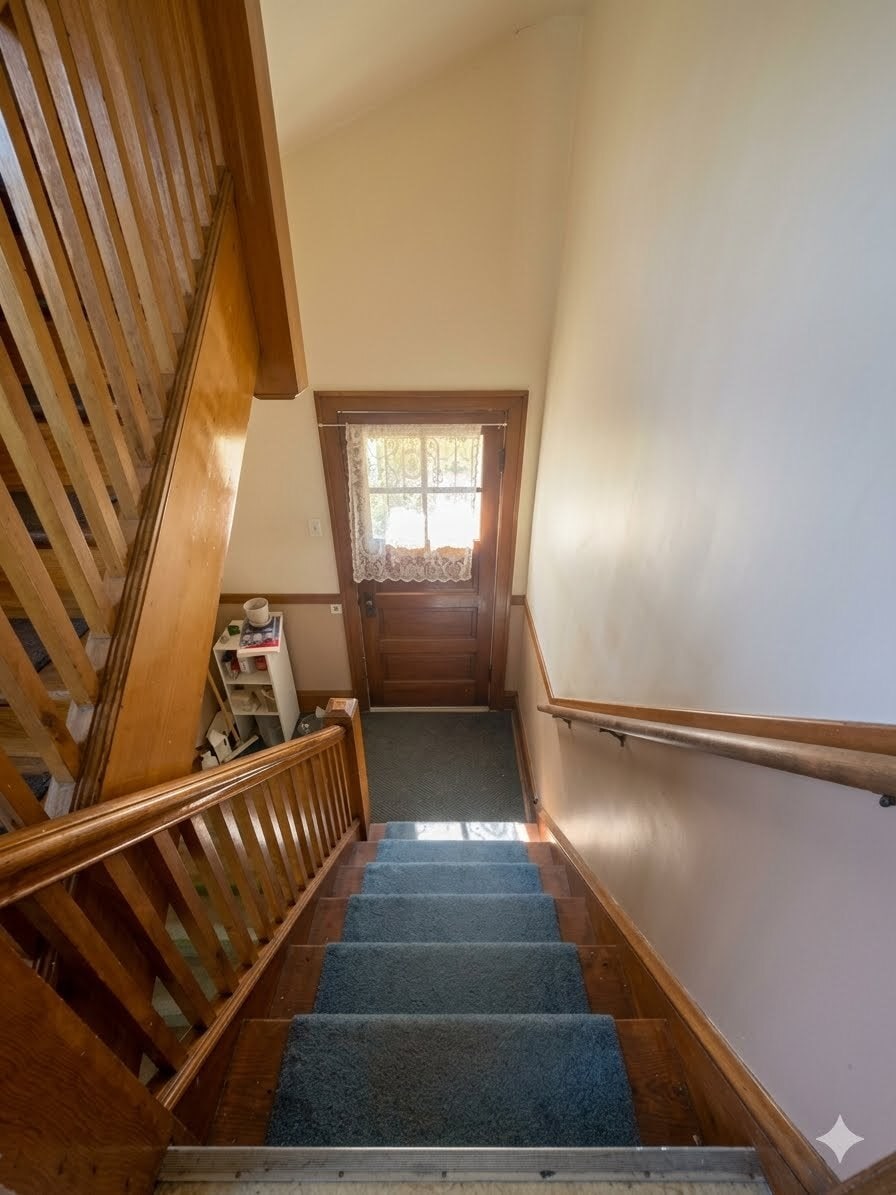 Back stairs - 5655 W Ainslie St