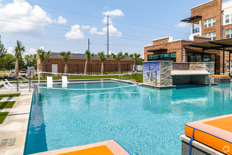 Sparkling pool with waterfall and swim in cave - Heritage Towers