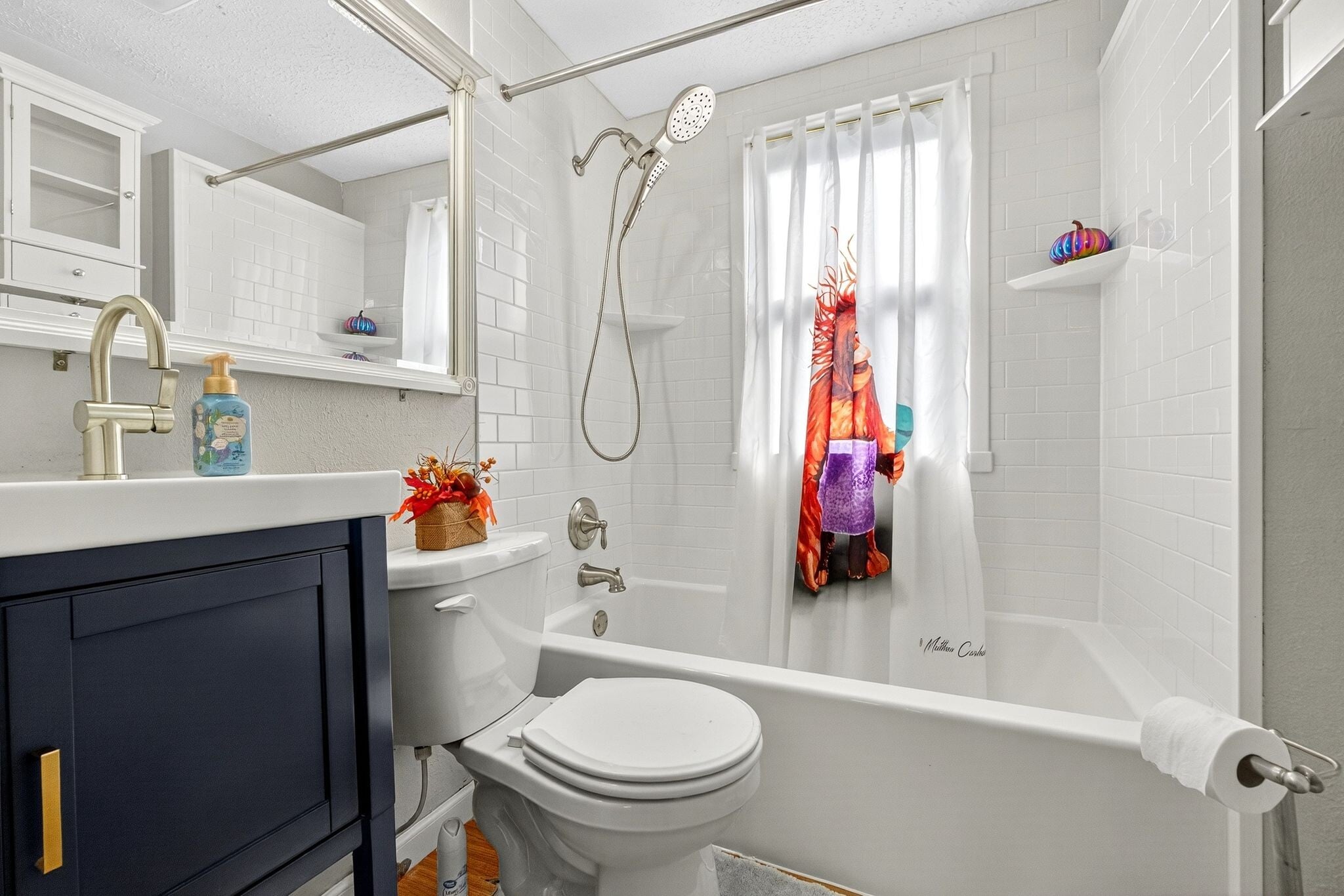 Main Floor Full Bathroom with Brand New Sink, Faucet, and Showerhead - 4429 S Hills Dr