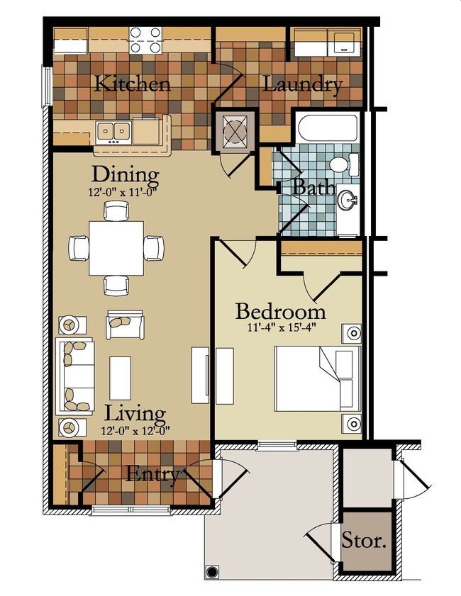 1BR/1BA - Regis Square Apartments