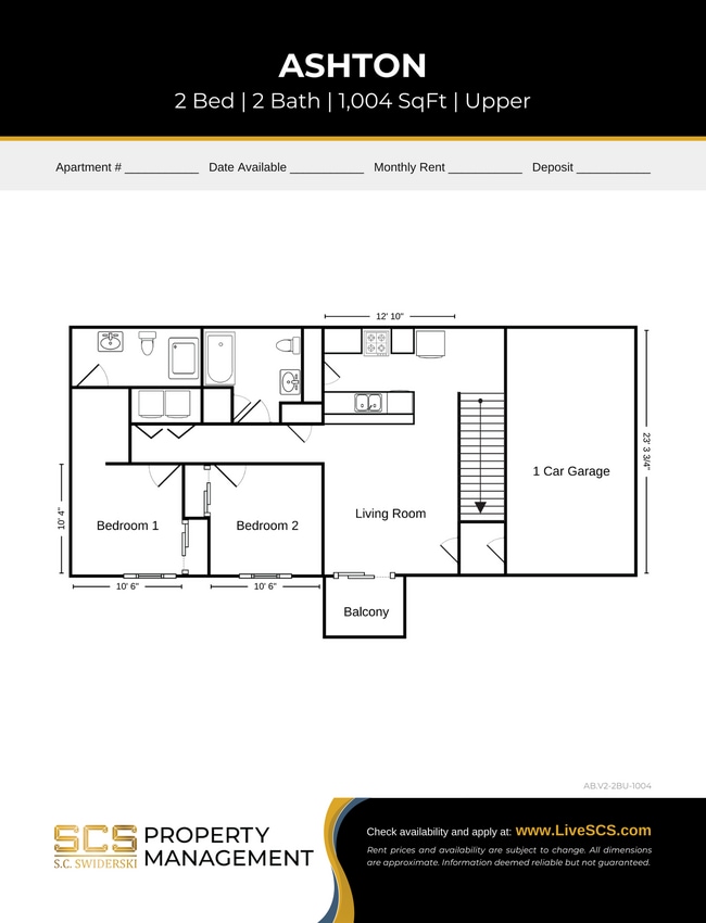 Floorplan - SCS Hortonville Apartment Community