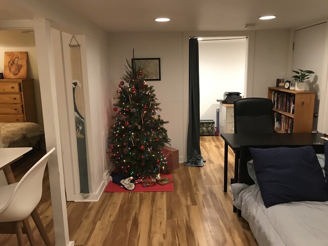 Main room with bonus room/office in background - 2814 SE Yamhill St