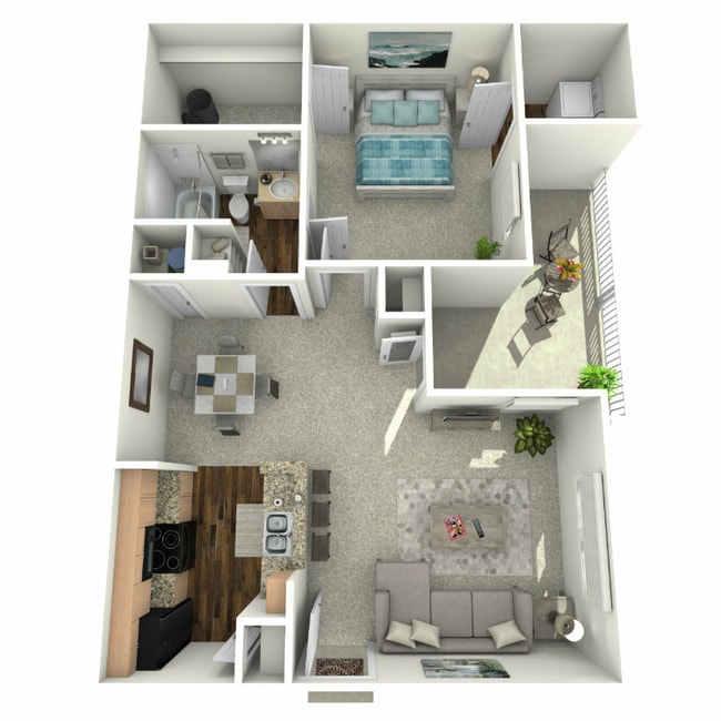 Fall Creek 1 bed Overhead.jpg - Fall Creek Square