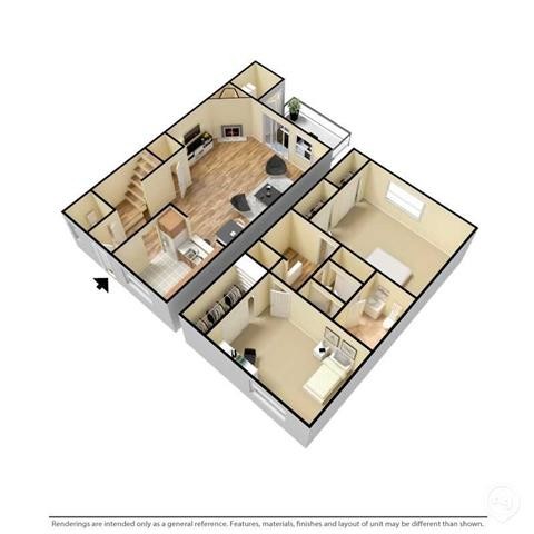 Floorplan - Parktowne Townhomes