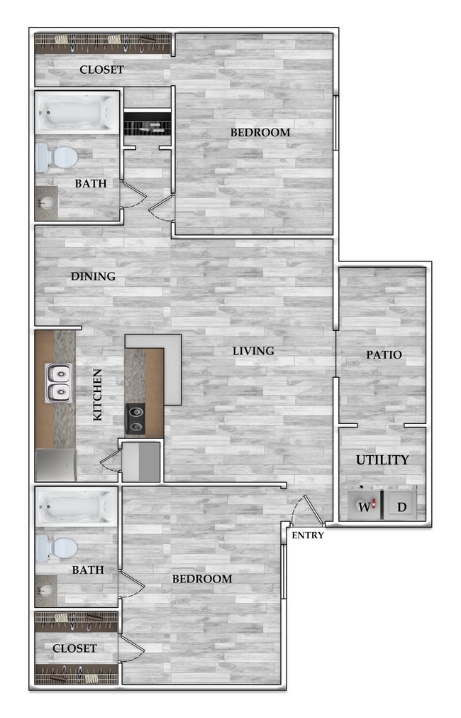 880 SF - Serena Forest Apartments