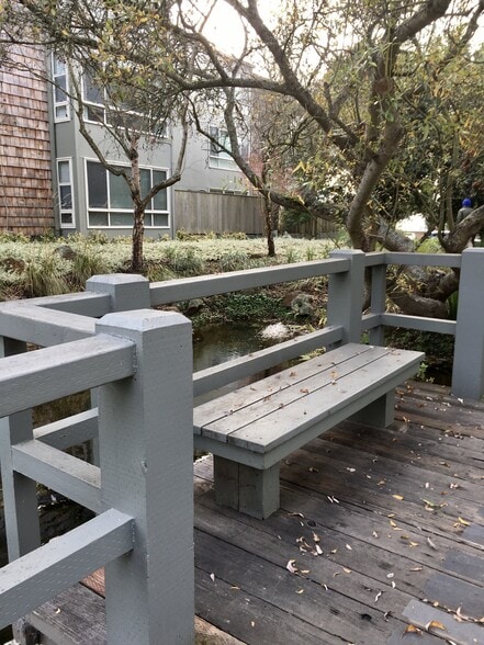 Outdoor seating across from waterfalls - 15 Red Rock Way