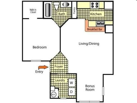 1BR/1BA - Willow Green