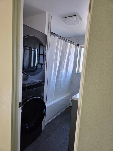 Bathroom with new washer and dryer - 1547 Hot Springs Ave