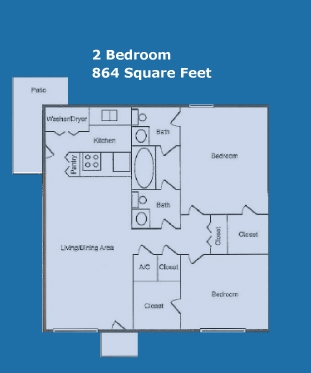 2BR/1.5BA - Magnolia Trace