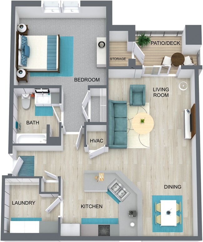 1 bedroom 1 bathroom - Crosswood Apartments