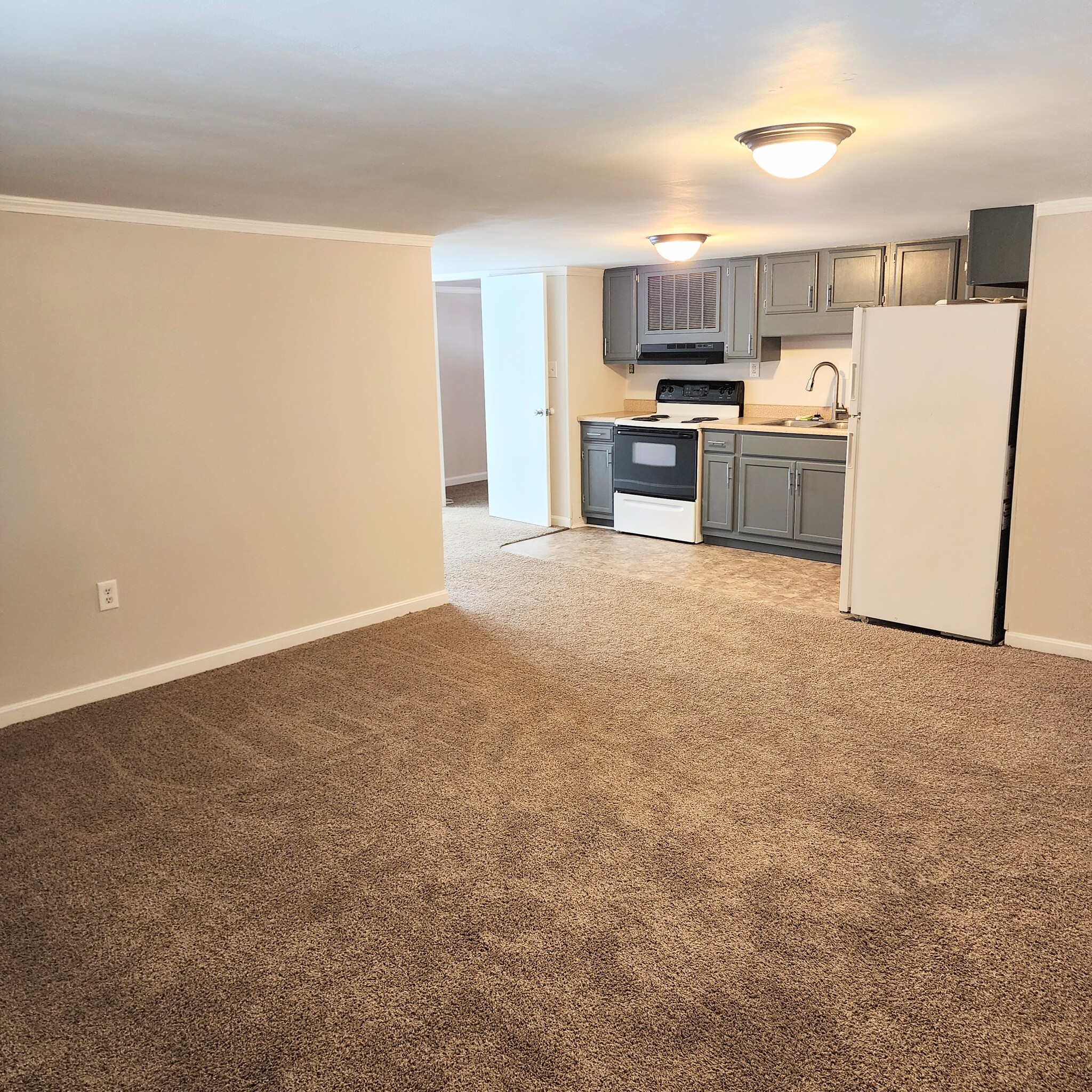 Kitchen / Living Room with large wall closet - 880 N Base Rd