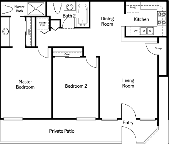 2BR/2BA - Balboa Ridge Condos