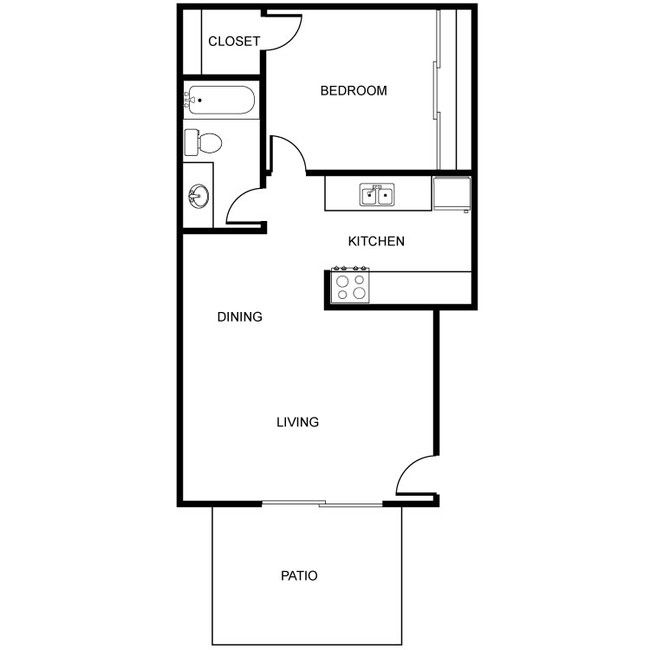 1BR/1BA - Phoenix Court Apartments