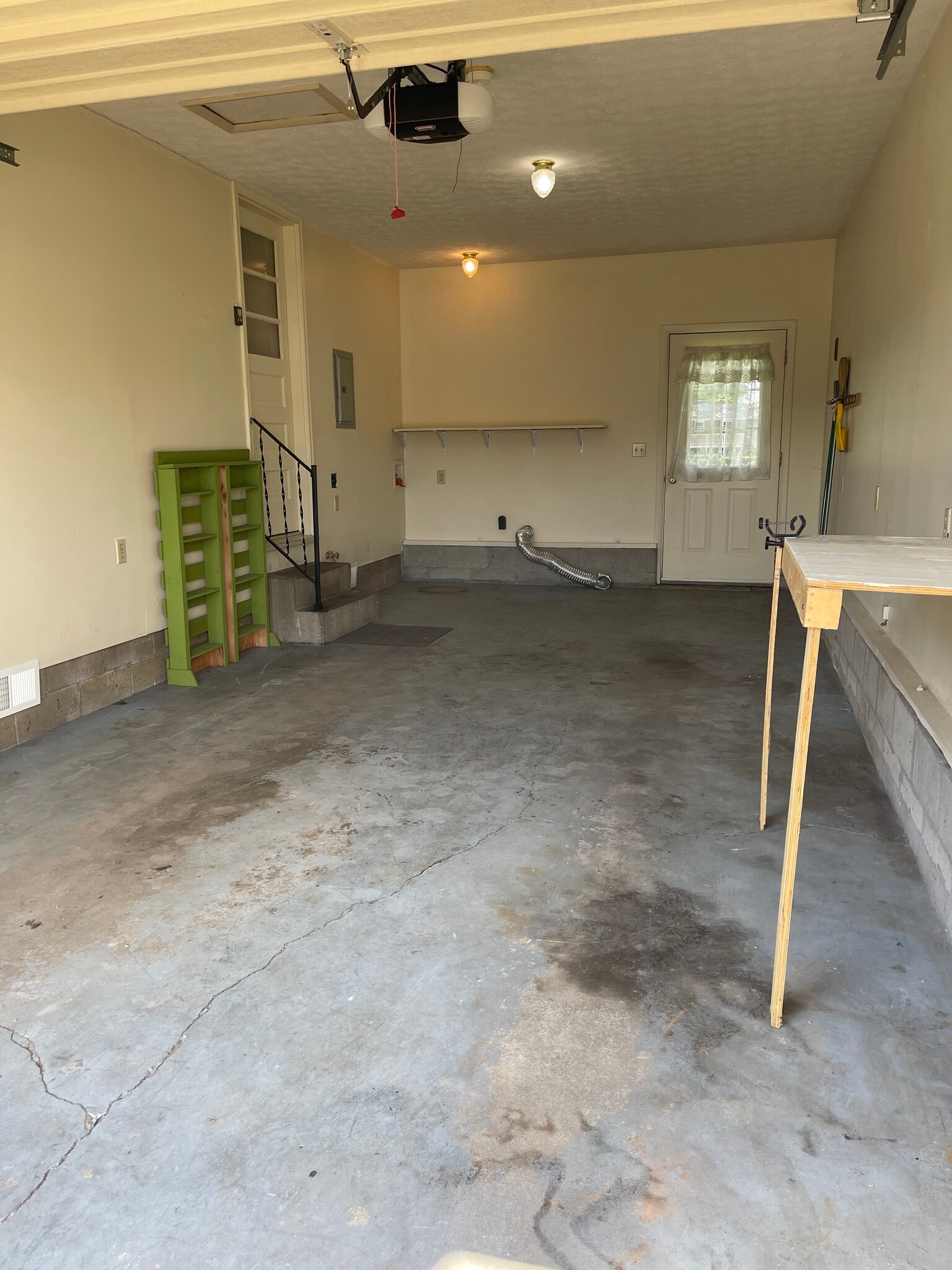 Garage has fold-down work station - 1307 21st St
