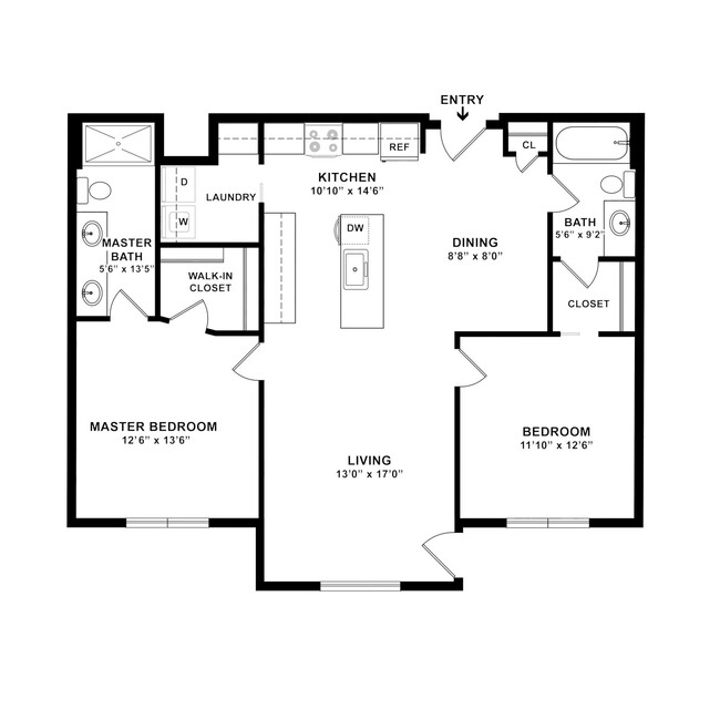 Floorplan - Cornerstone Apartments