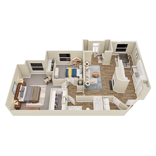 Floorplan - The Fairways at Birkdale Apartment Homes