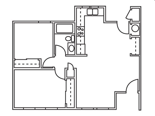 2BR/1BA - Harvard Street Apartments