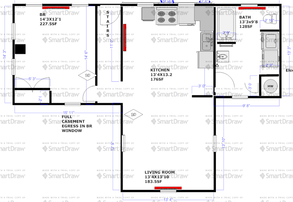 Floorplan/layout - 120 Fleming Street