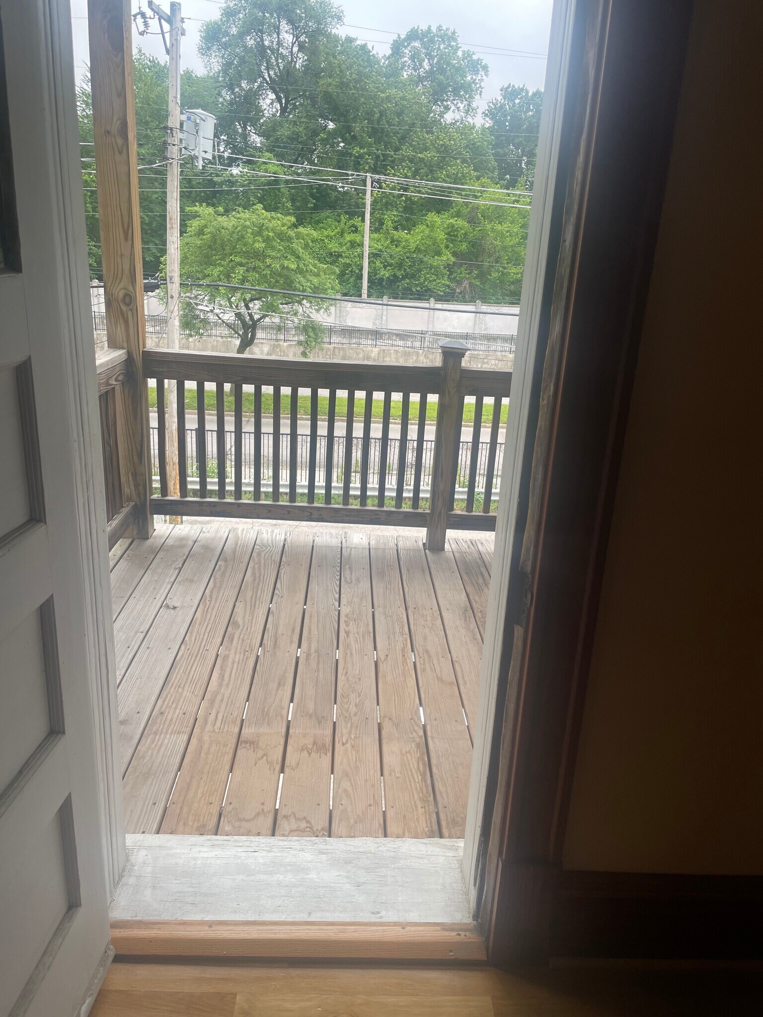 Kitchen (pic 3) Entrance to Back Deck - 6042 Pershing Ave