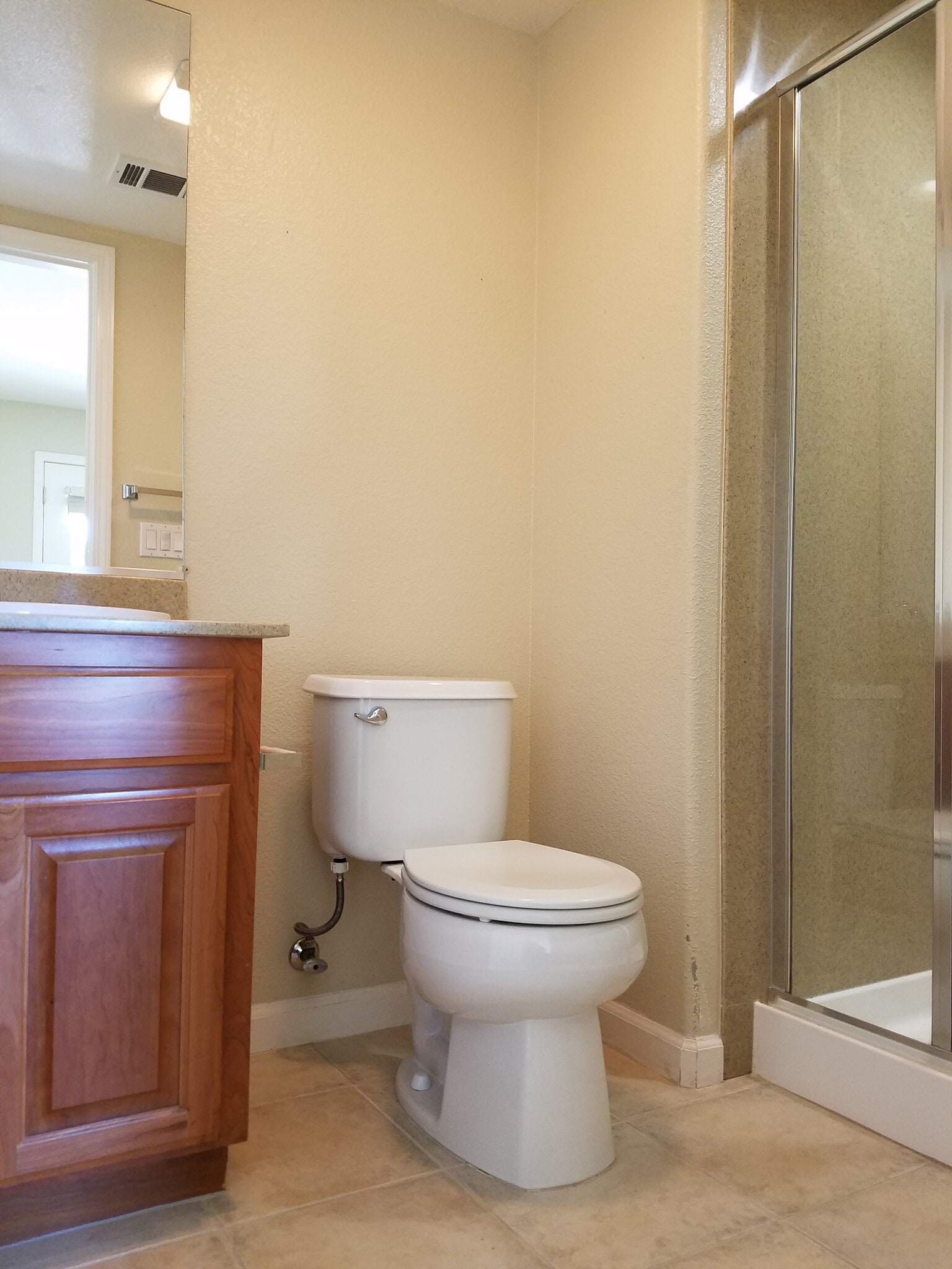 The first floor bedroom has its own bathroom and shower. - 2878 Hilltop Mall Road