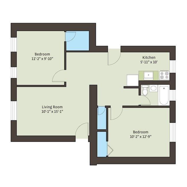 Floorplan - 4721 S. Ellis Avenue