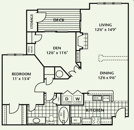1BR/1BA - Crescent Arbors Apartment Homes