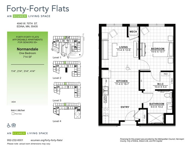 Floorplan - Forty Forty Flats