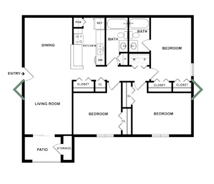 Interior Photo - Mallside Forest Apartments