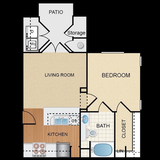 Plan 1 - Laurel Terrace Apartment Homes