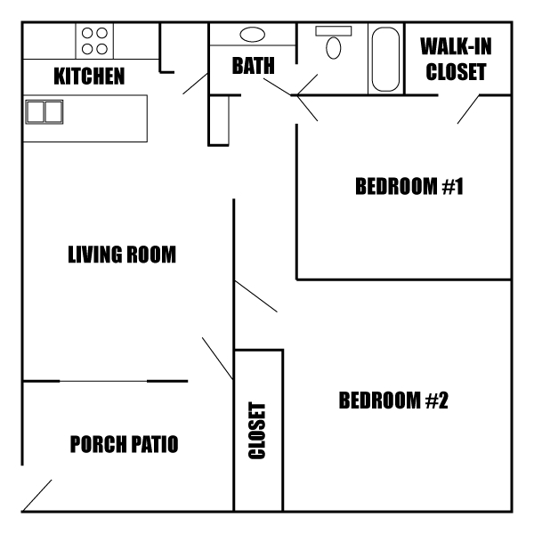 Floorplan - The Willowbrook Apartments