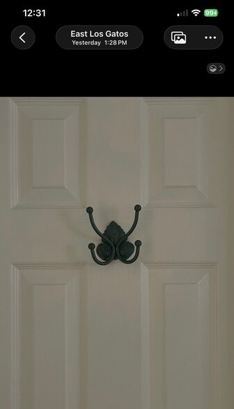Coat Hanger in Walk in Closet - 15040 Los Gatos Blvd