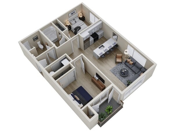 Floorplan - Markwood Apartments