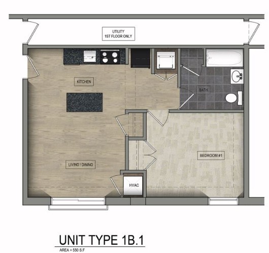 Floorplan - Parkway Overlook Apartments