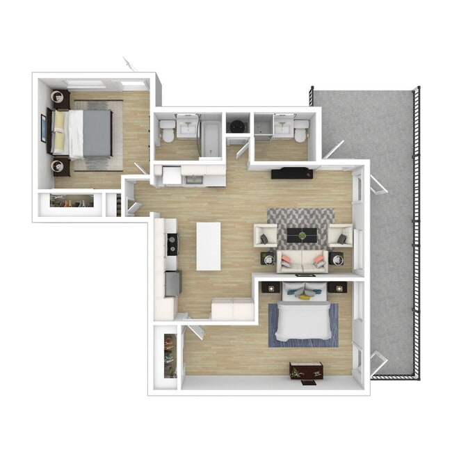 Floorplan - Standiford Court Apartments