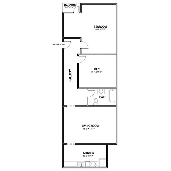 Floorplan - Howe and Maryland Apartments