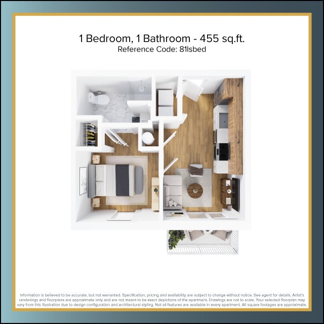 Floorplan - The Residences at East 801 Whiting Street