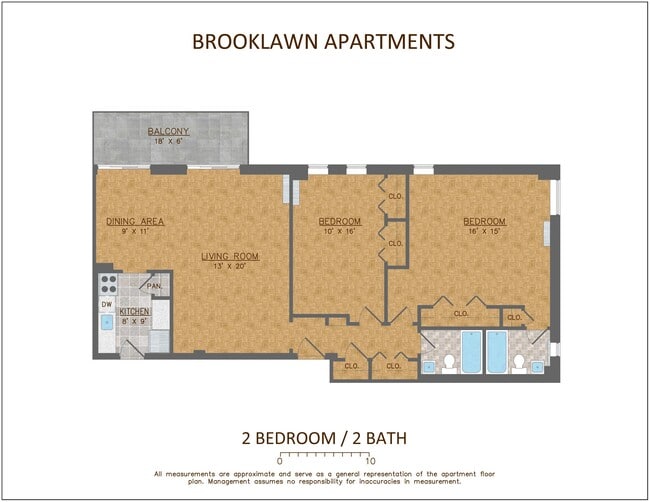 Floorplan - Brooklawn Apartments