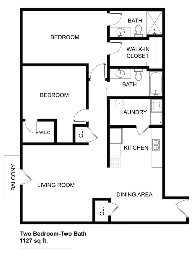 Floorplan - Westbury Lake Apartments