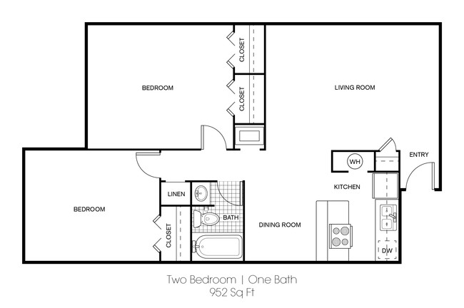 Two Bedroom - Radius Apartments