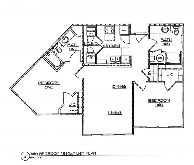 2BR, 2BA - Abbington Manor