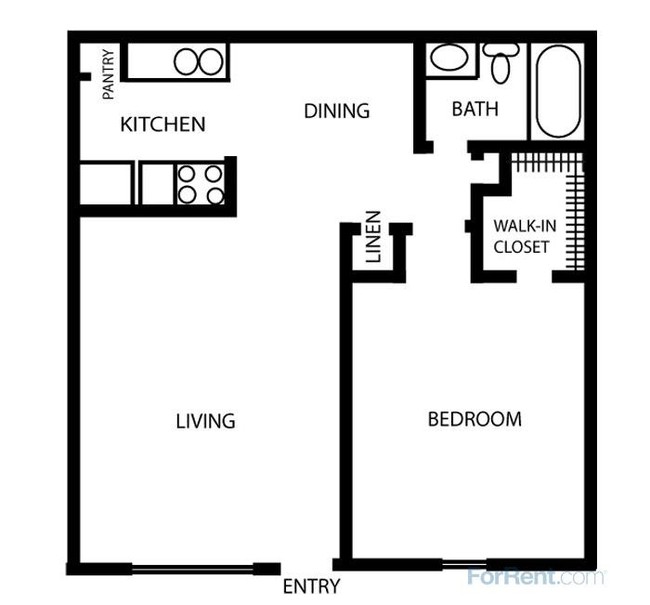 Plan A-1 - Woodhill Apartments