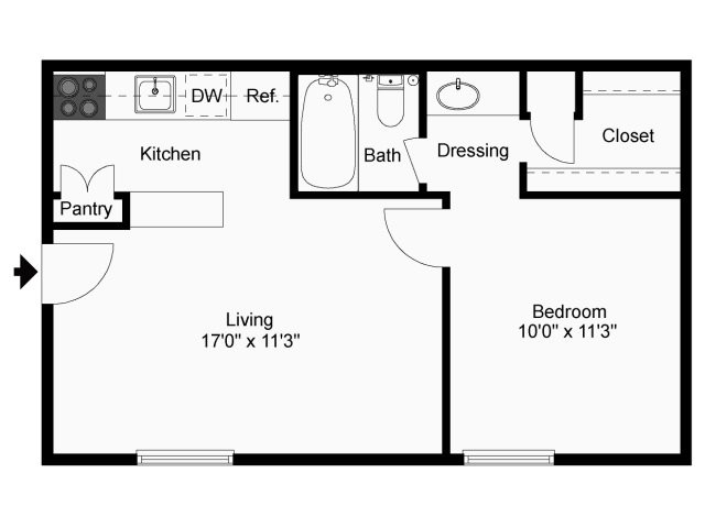 Floorplan - Centre Oaks Apartments