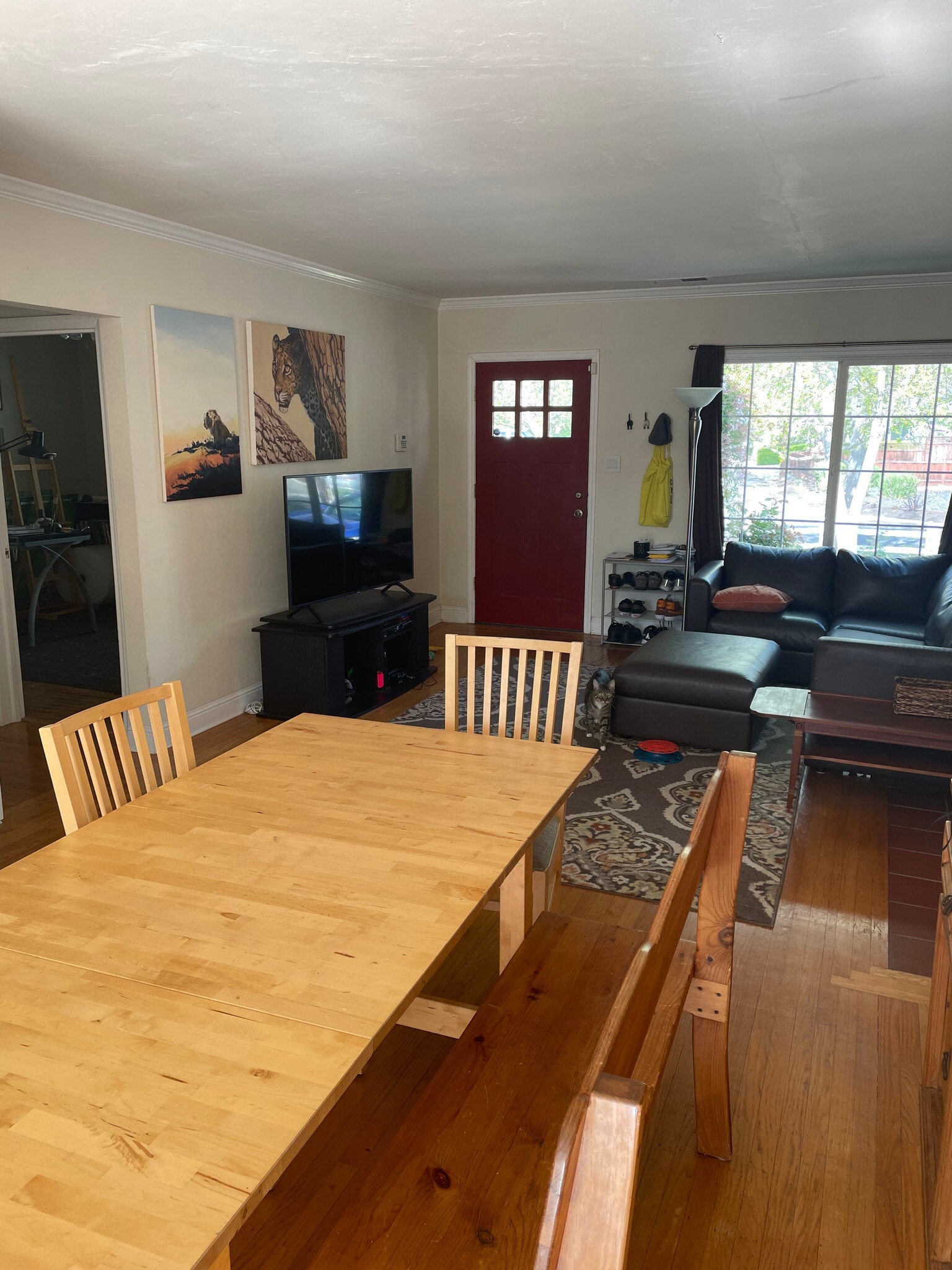 View from dining room to living area - 2732 Eccleston Ave