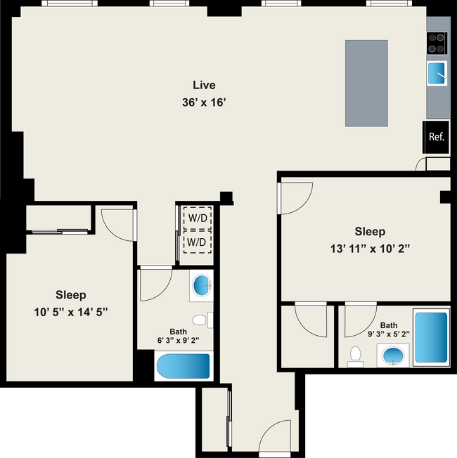 Floorplan - The Lofts at Gin Alley