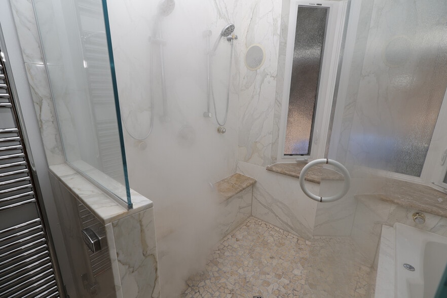 Reap the health, beauty and relaxation benefits of a steam room as you listen to your favorite music - 4831 Canoga Ave