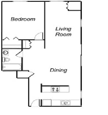 1BR/1BA - Cedar Crest Apartments