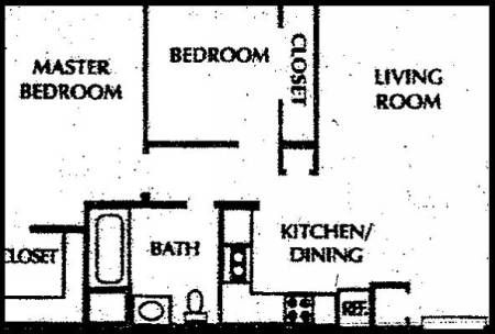 2BR/1BA - The Landings Apartments